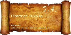 Trattner Alexia névjegykártya